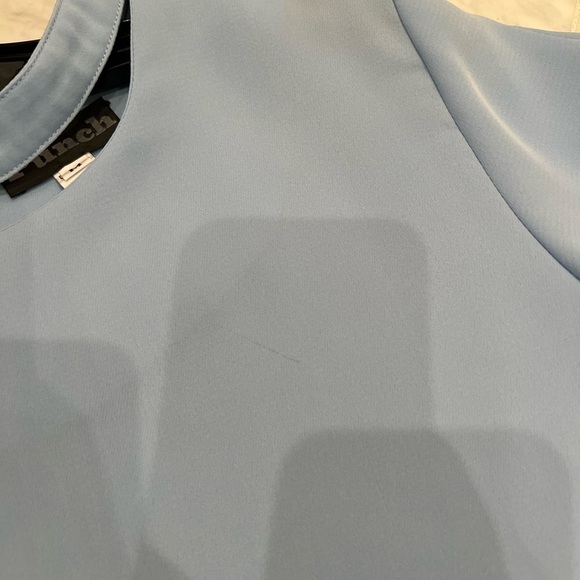 Francesca’s collection punch pretty baby blue balloon sleeve w/ cutouts top Med - Picture 7 of 10